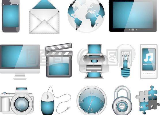 電子產(chǎn)品中的通訊器材圖標(biāo)設(shè)計